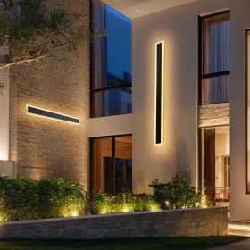 VEVOR Outdoor Wall Lights, 2 Pack, 39.4 Inch Long Strip Modern Exterior Wall Sconce Light Fixtures, 3000K Warm White